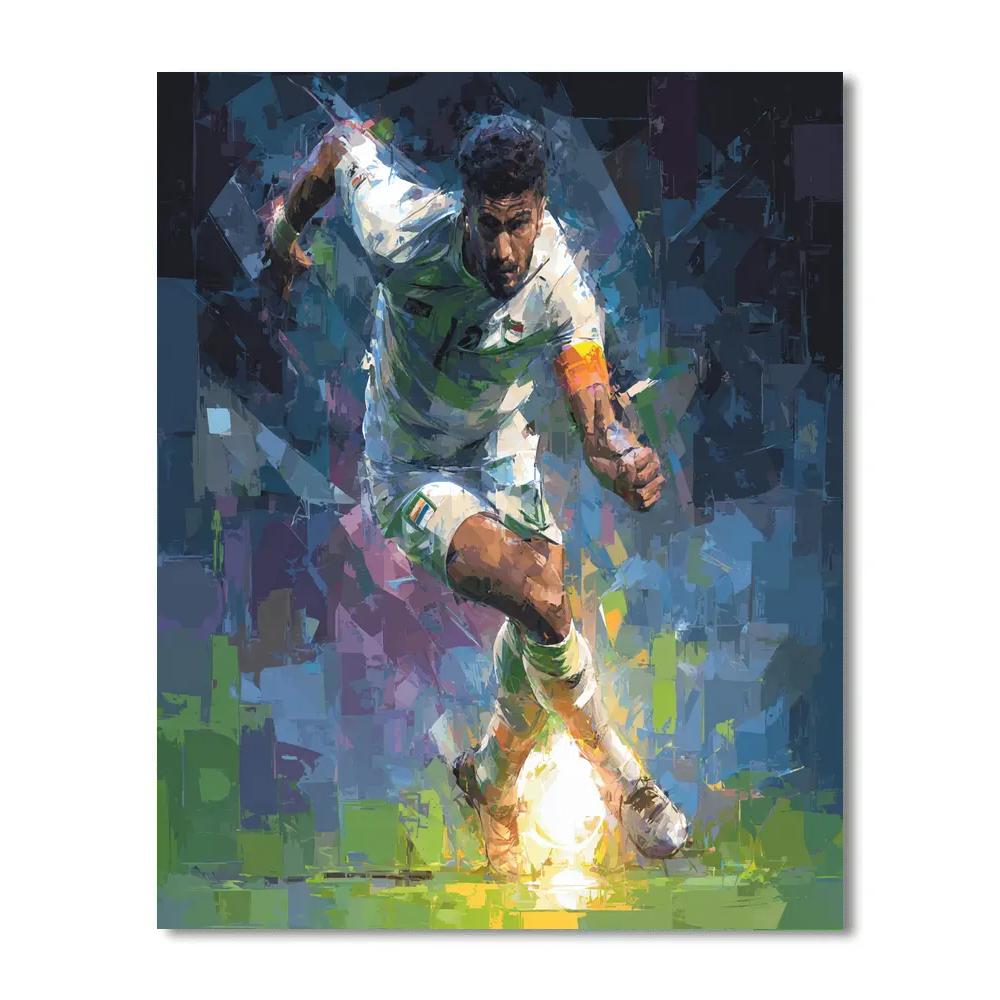 Fifa 2026 Iraq Flame Paint by numbers art