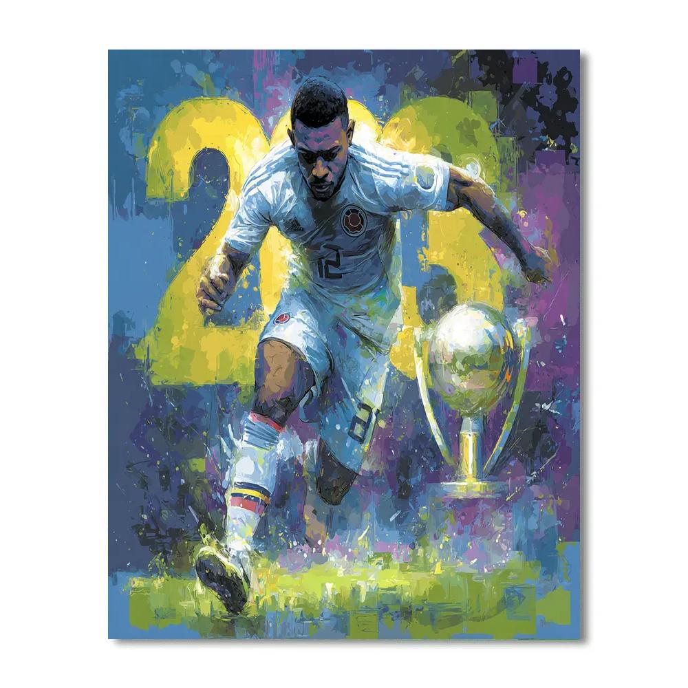 Luis Díaz Fifa 2026 Rhythm Painting by numbers kit