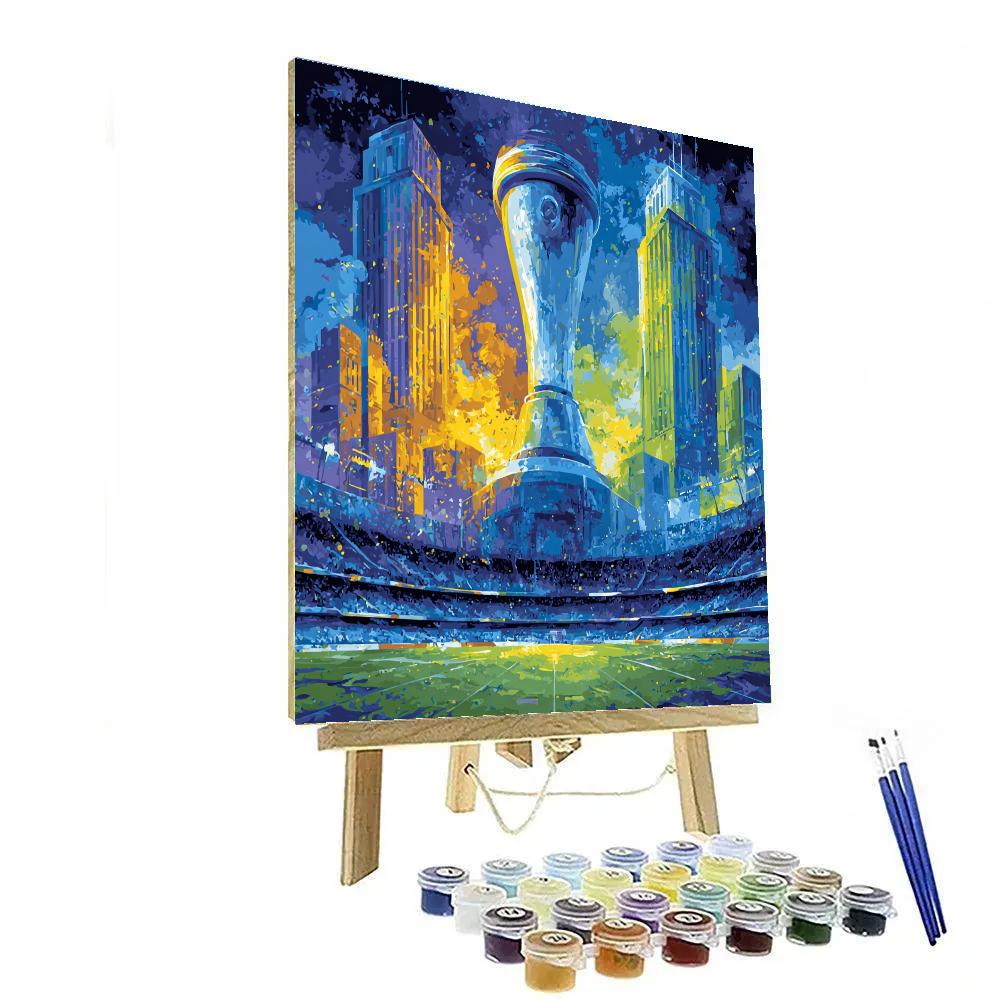 Curaçao Fifa 2026 Blue Numbered painting kits