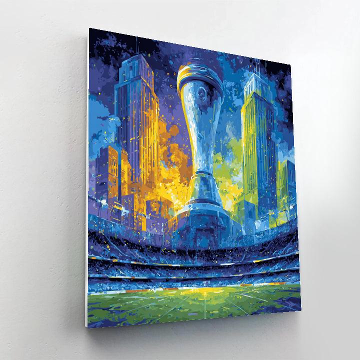 Curaçao Fifa 2026 Blue Numbered painting kits