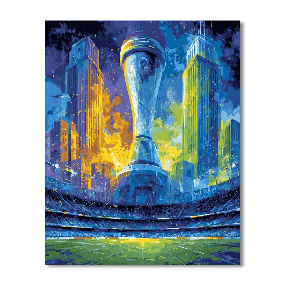 Curaçao Fifa 2026 Blue Numbered painting kits