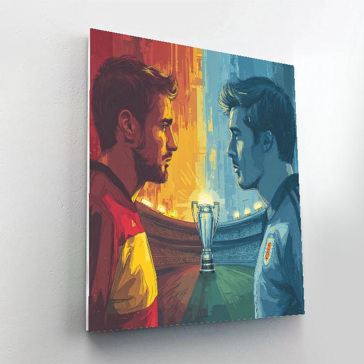 Fifa 2026 Spain Vs Uruguay Number painting