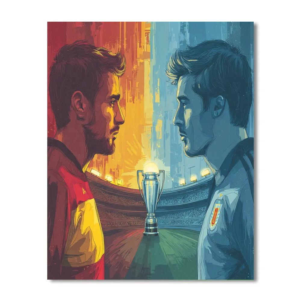 Fifa 2026 Spain Vs Uruguay Number painting
