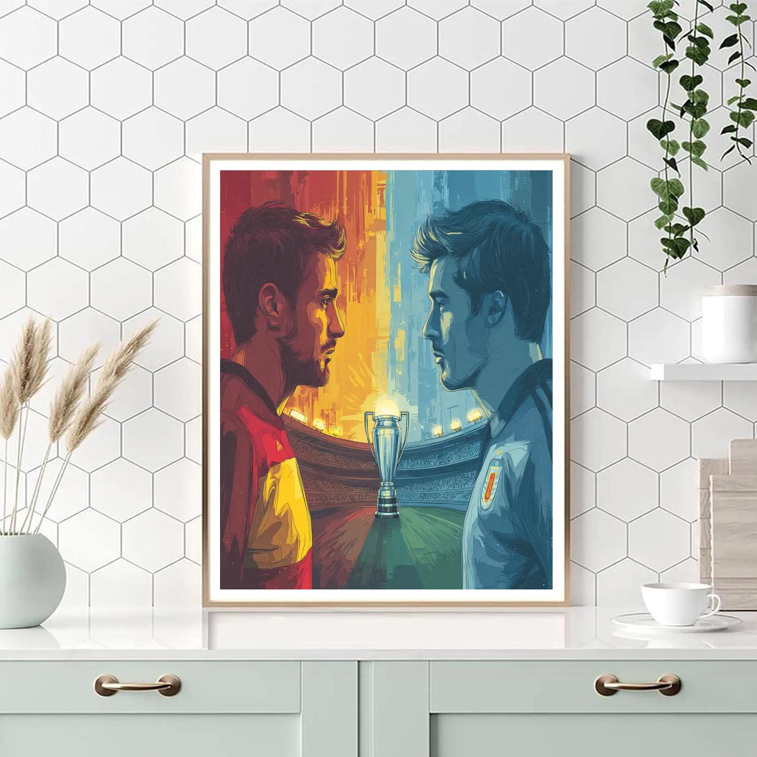 Fifa 2026 Spain Vs Uruguay Number painting