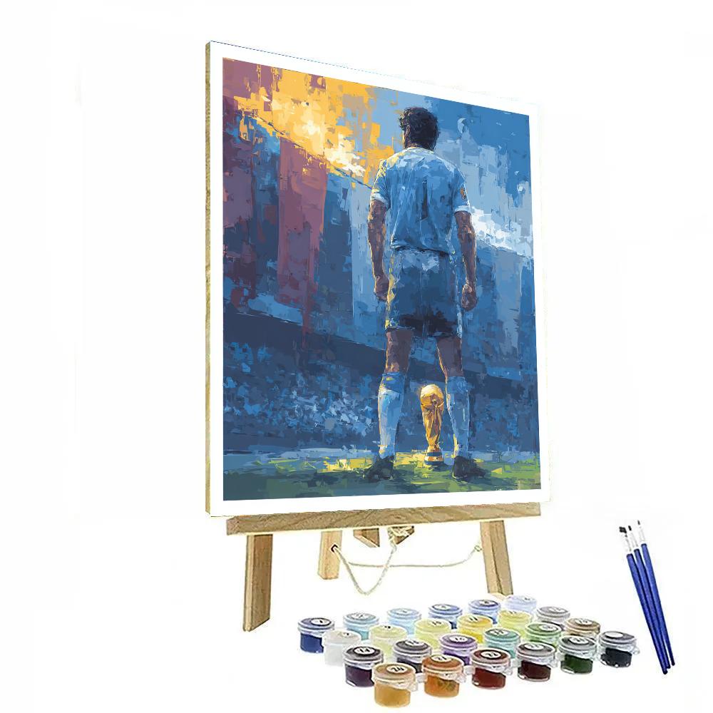 Fifa 2026 Uruguay Flame paint by numbers