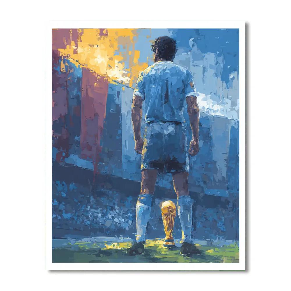 Fifa 2026 Uruguay Flame paint by numbers