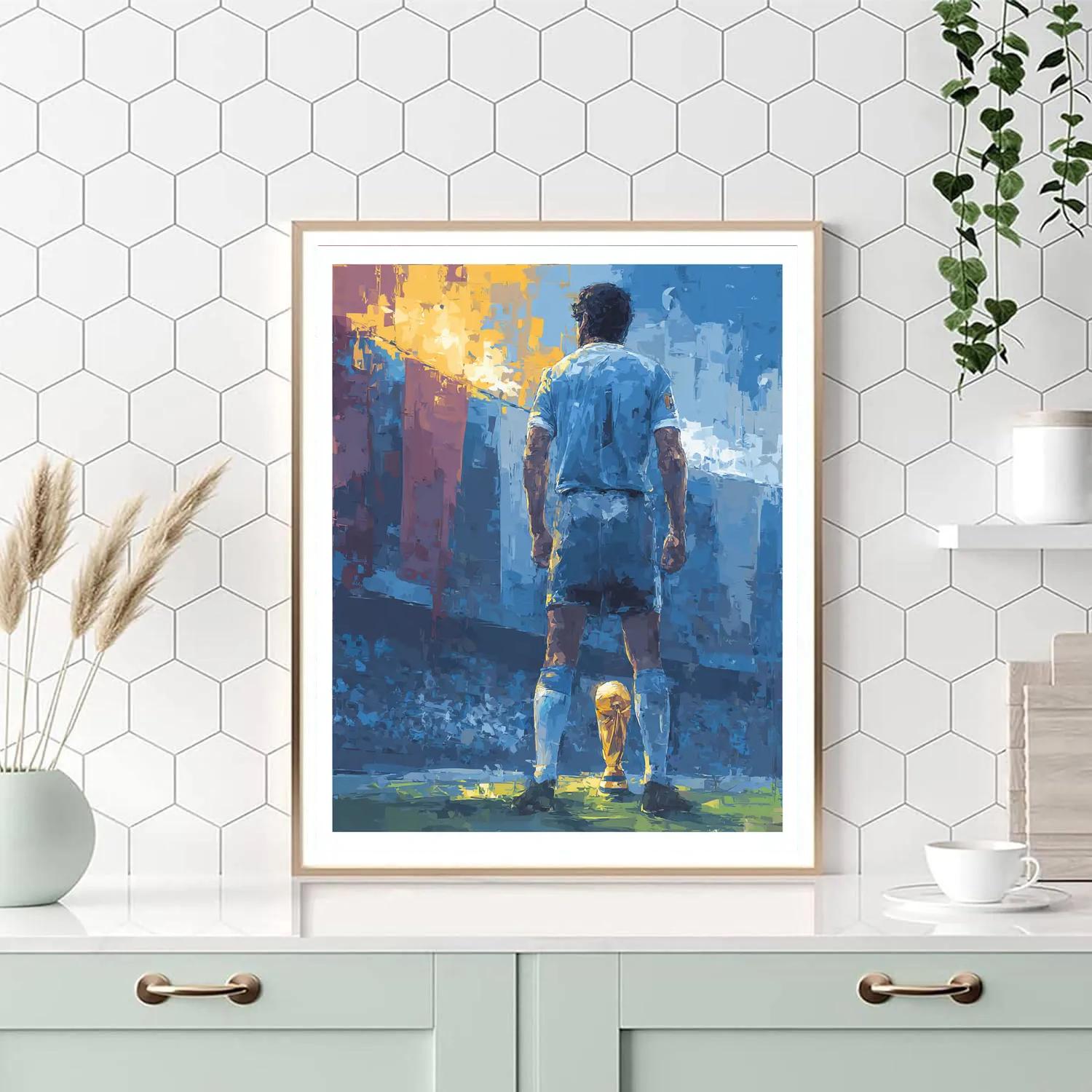 Fifa 2026 Uruguay Flame paint by numbers