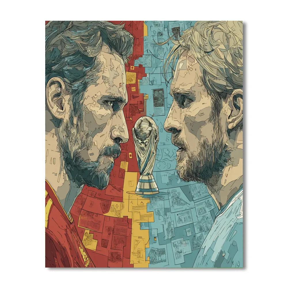 Fifa 2026 Spain Vs Uruguay paint by number