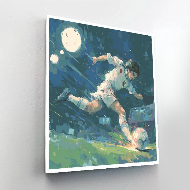 Mitoma Fifa 2026 Blue Paint by numbers art