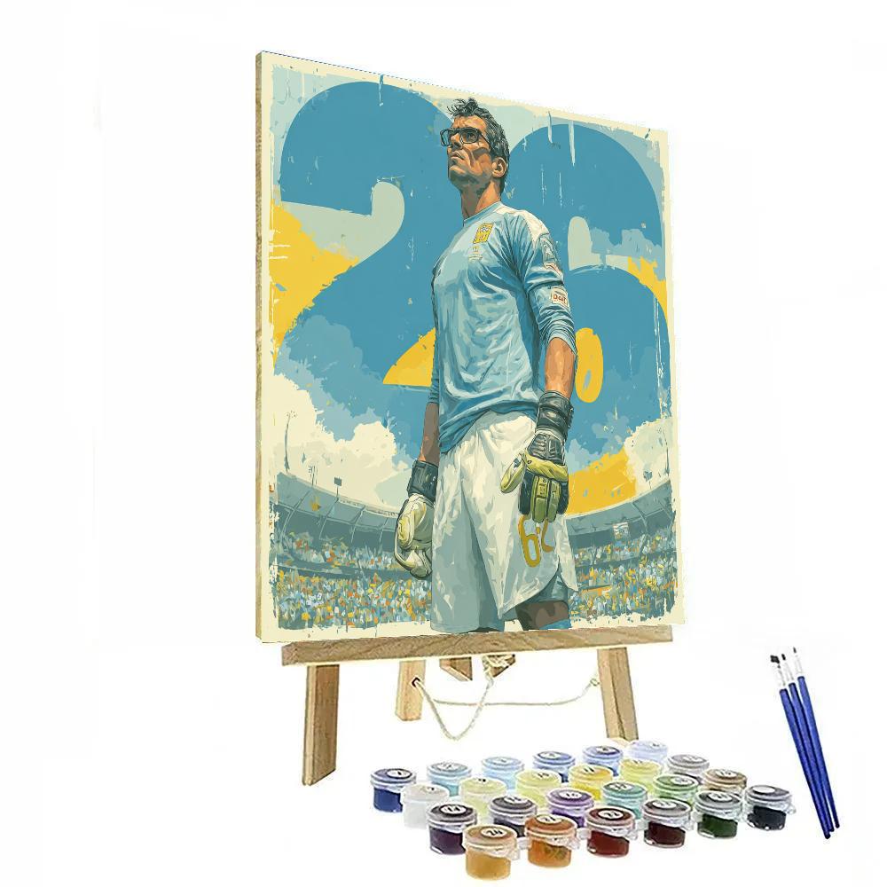 Curaçao Fifa 2026 Blue Paint by numbers art