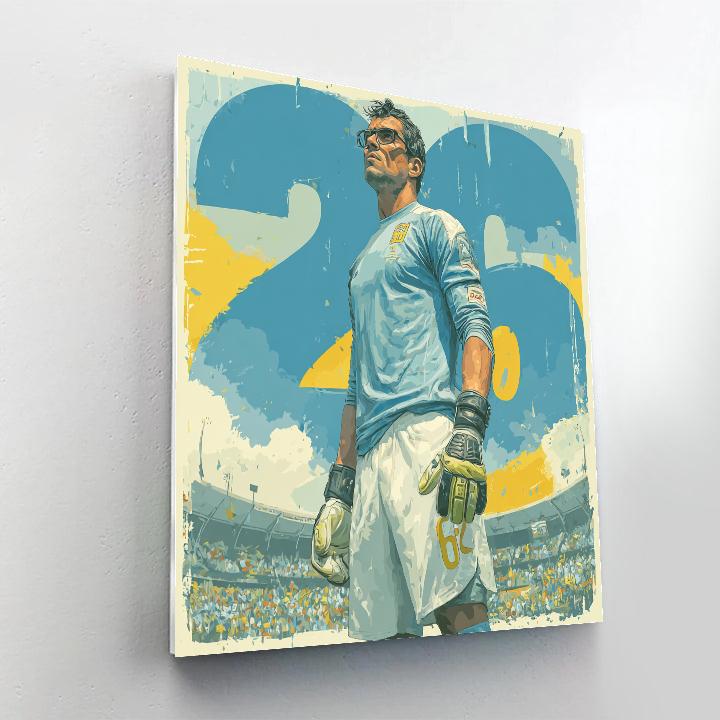 Curaçao Fifa 2026 Blue Paint by numbers art