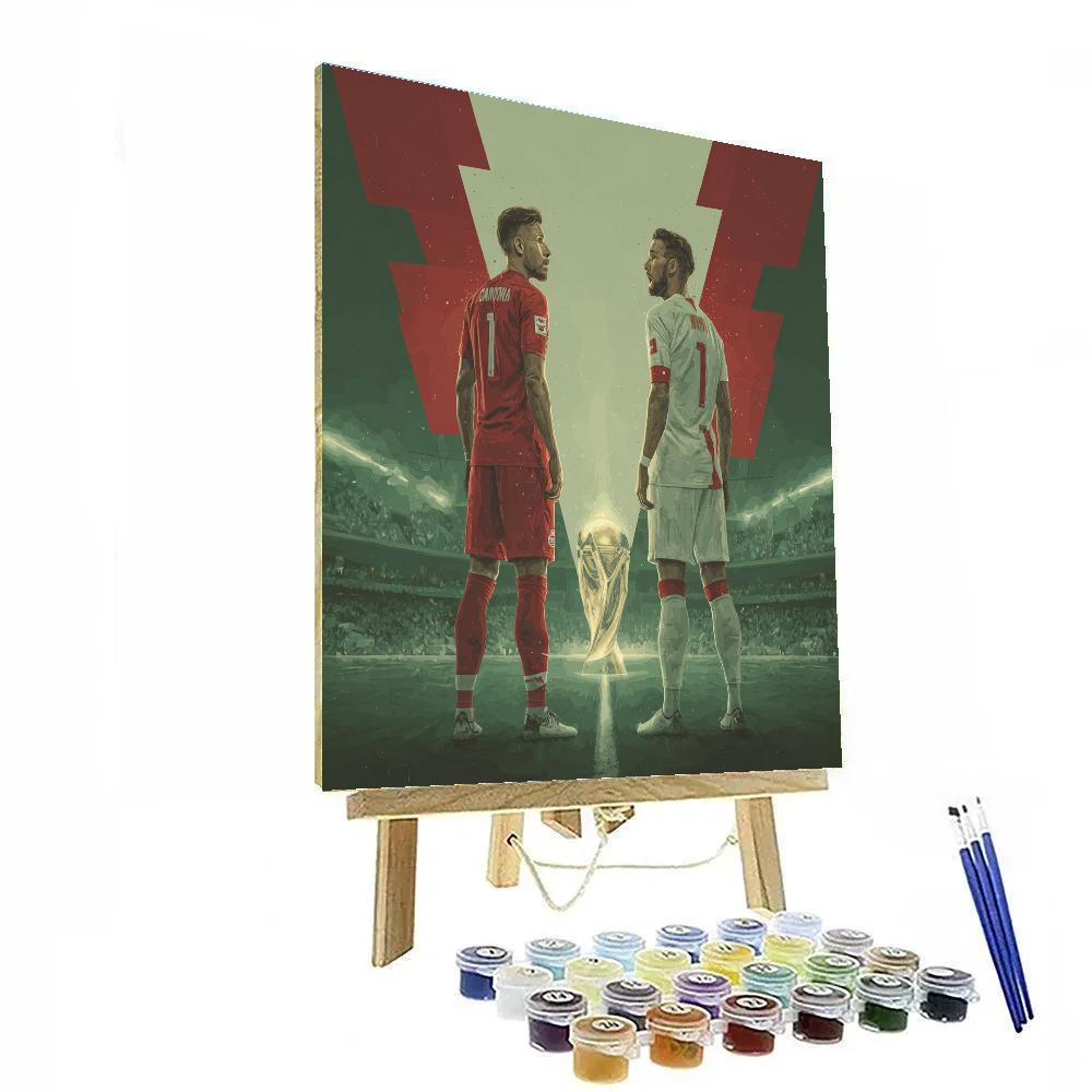 Fifa 2026 Canada Vs Switzerland paint by color
