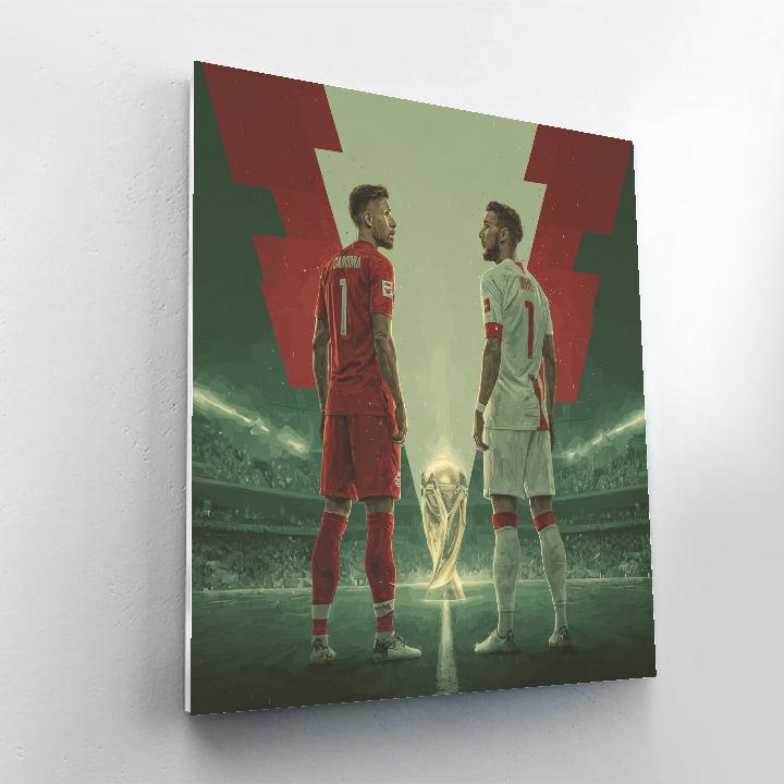 Fifa 2026 Canada Vs Switzerland paint by color