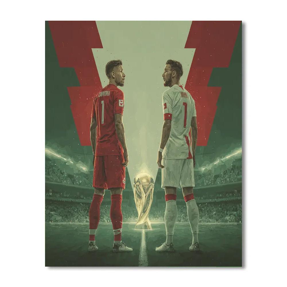 Fifa 2026 Canada Vs Switzerland paint by color