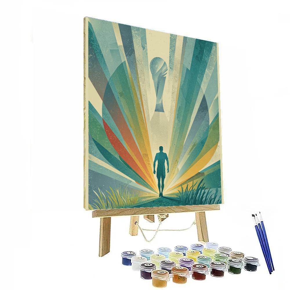 Uzbekistan Fifa 2026 Dawn Number painting