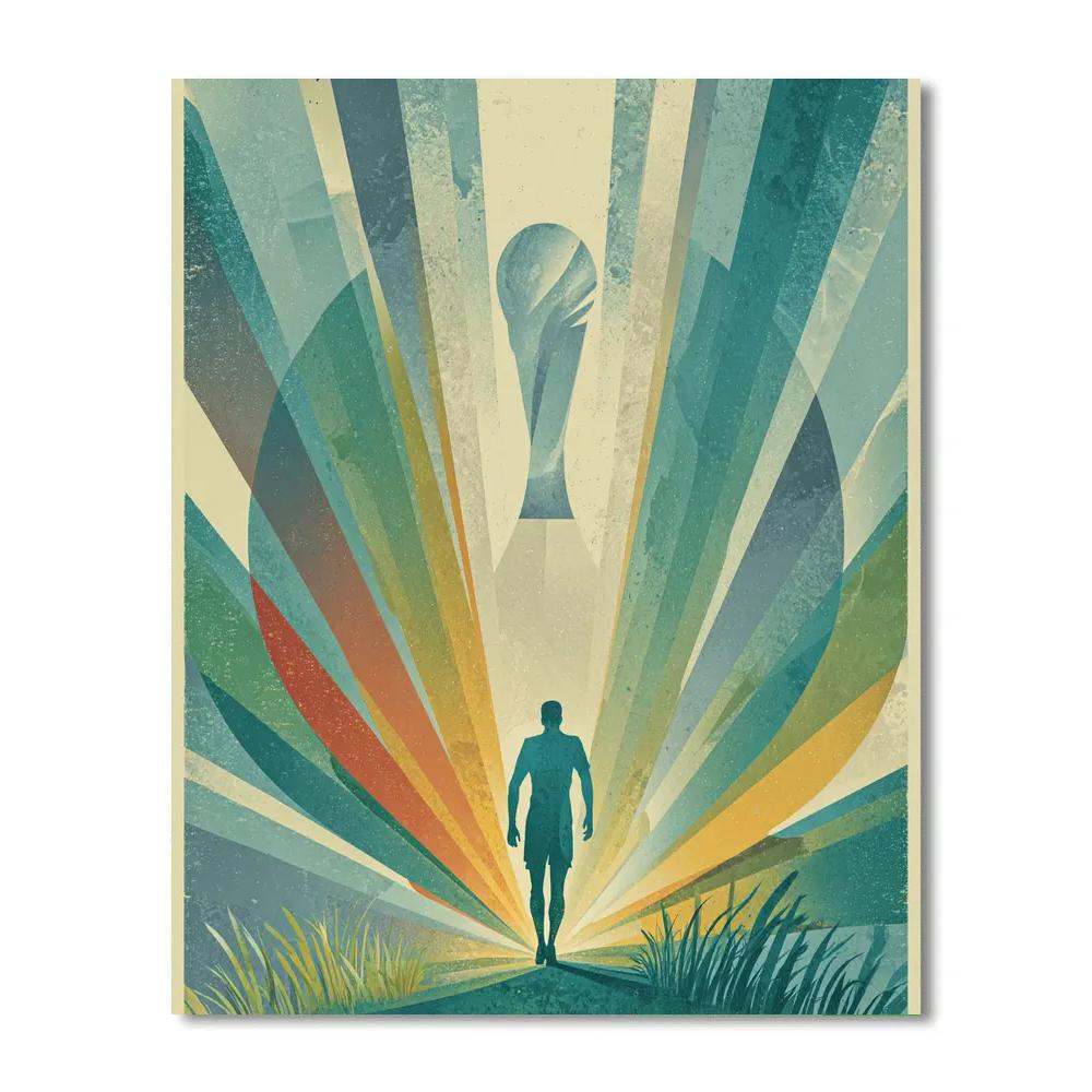 Uzbekistan Fifa 2026 Dawn Number painting