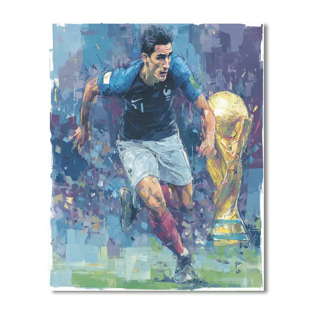 Mbappe Fifa 2026 Rush Paint by numbers art