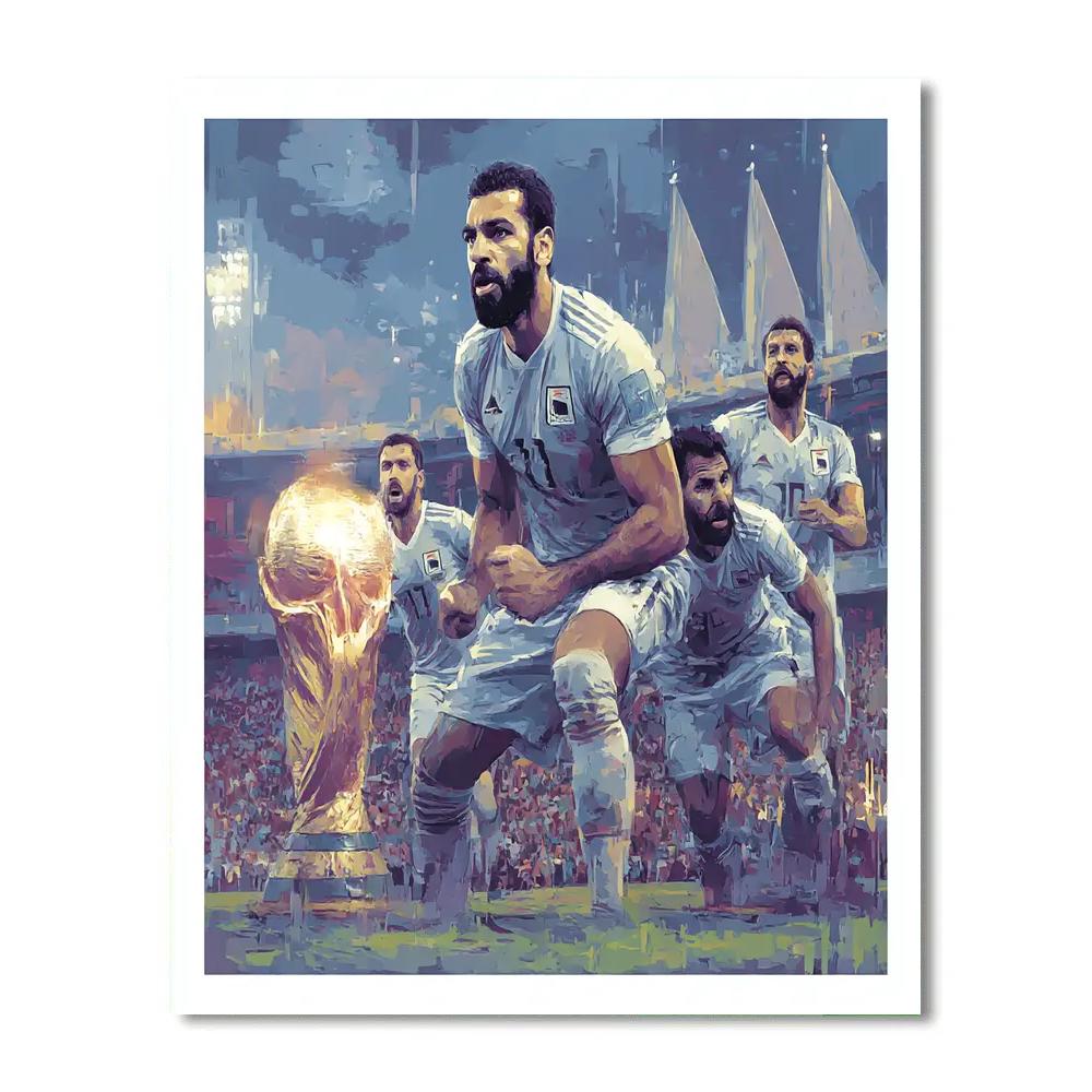 Fifa 2026 Salah Lights paint by number