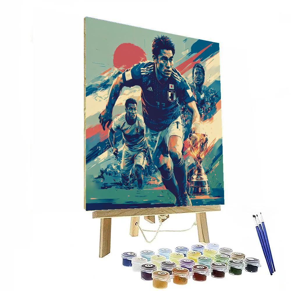 Mitoma Fifa 2026 Blue DIY paint by numbers