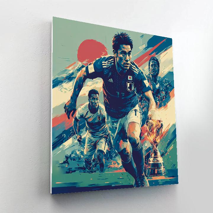 Mitoma Fifa 2026 Blue DIY paint by numbers
