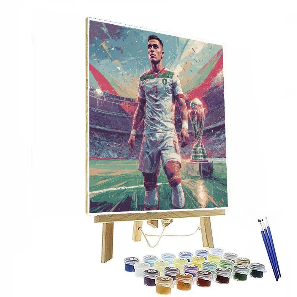 Fifa 2026 Hakimi Atlas paint by number