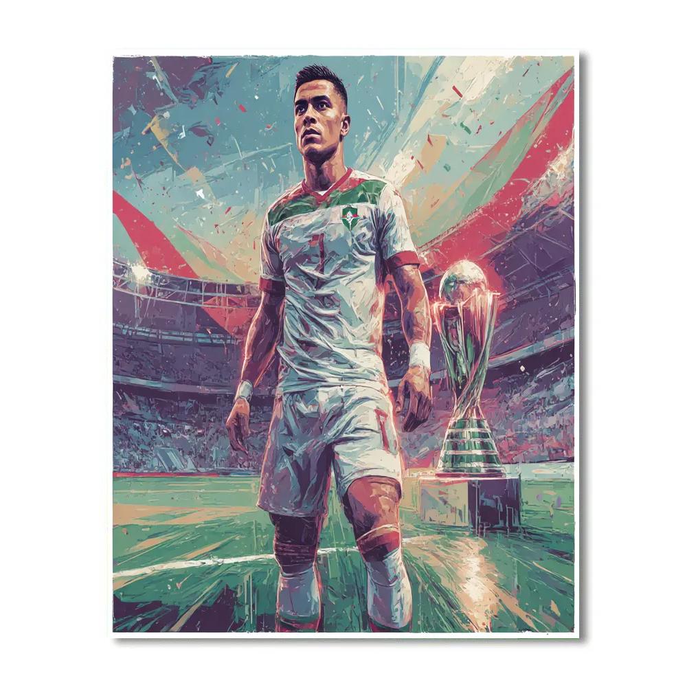 Fifa 2026 Hakimi Atlas paint by number