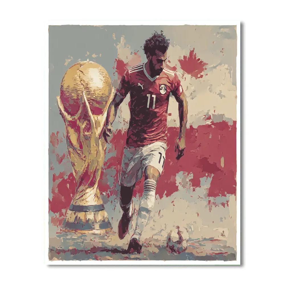 Fifa 2026 Salah Lights paint by number