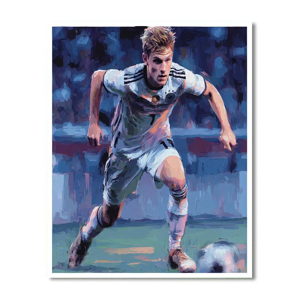 Mitoma Fifa 2026 Blue Paint by numbers art