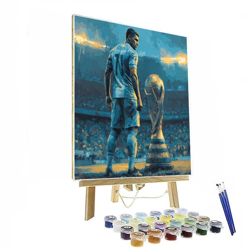 Curaçao Fifa 2026 Blue painting number kit