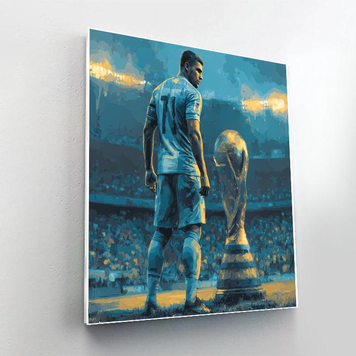 Curaçao Fifa 2026 Blue painting number kit