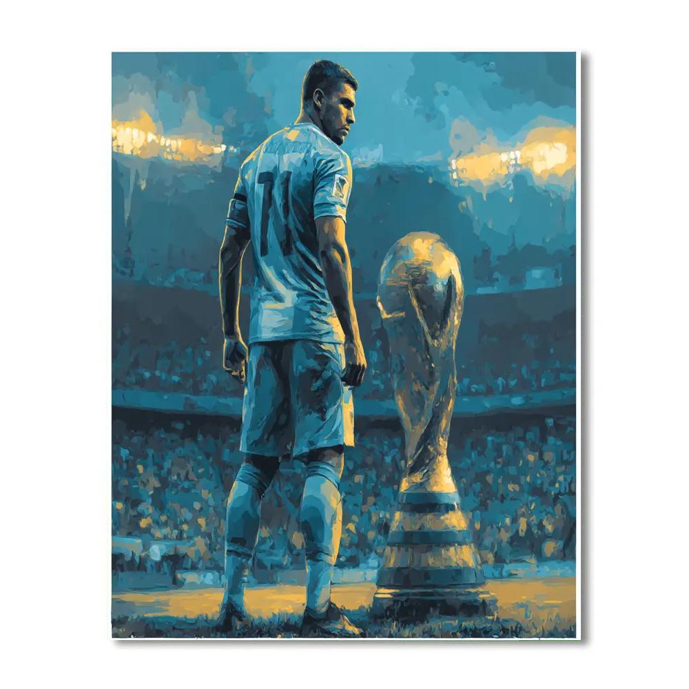 Curaçao Fifa 2026 Blue painting number kit