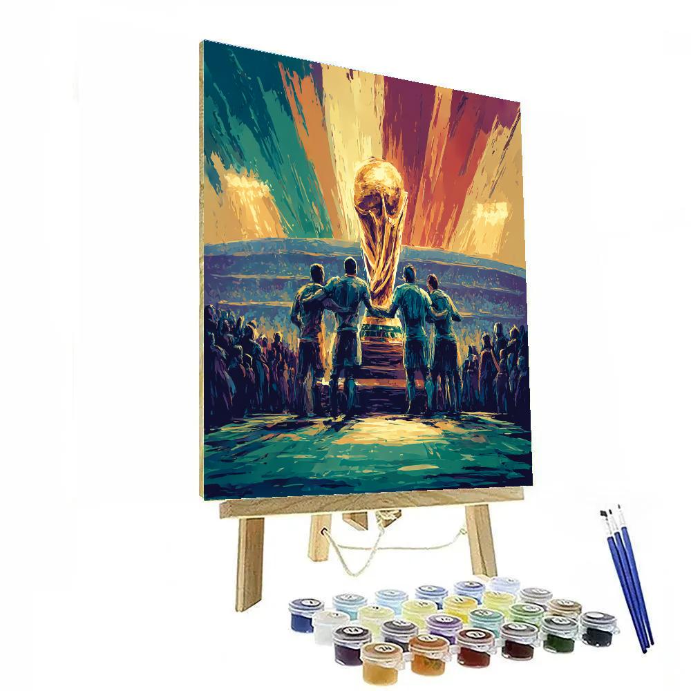 Fifa 2026 Trophy Unity Paint by numbers art