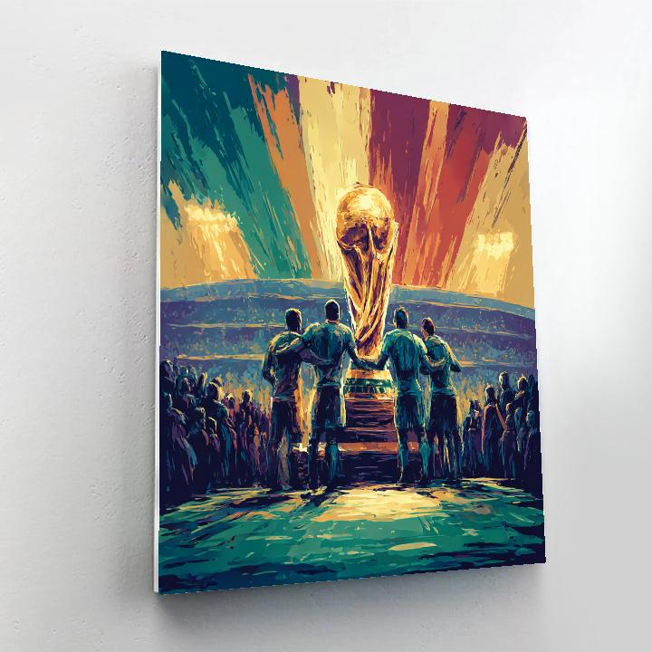 Fifa 2026 Trophy Unity Paint by numbers art