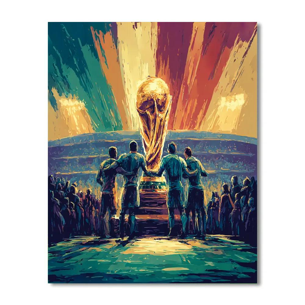 Fifa 2026 Trophy Unity Paint by numbers art