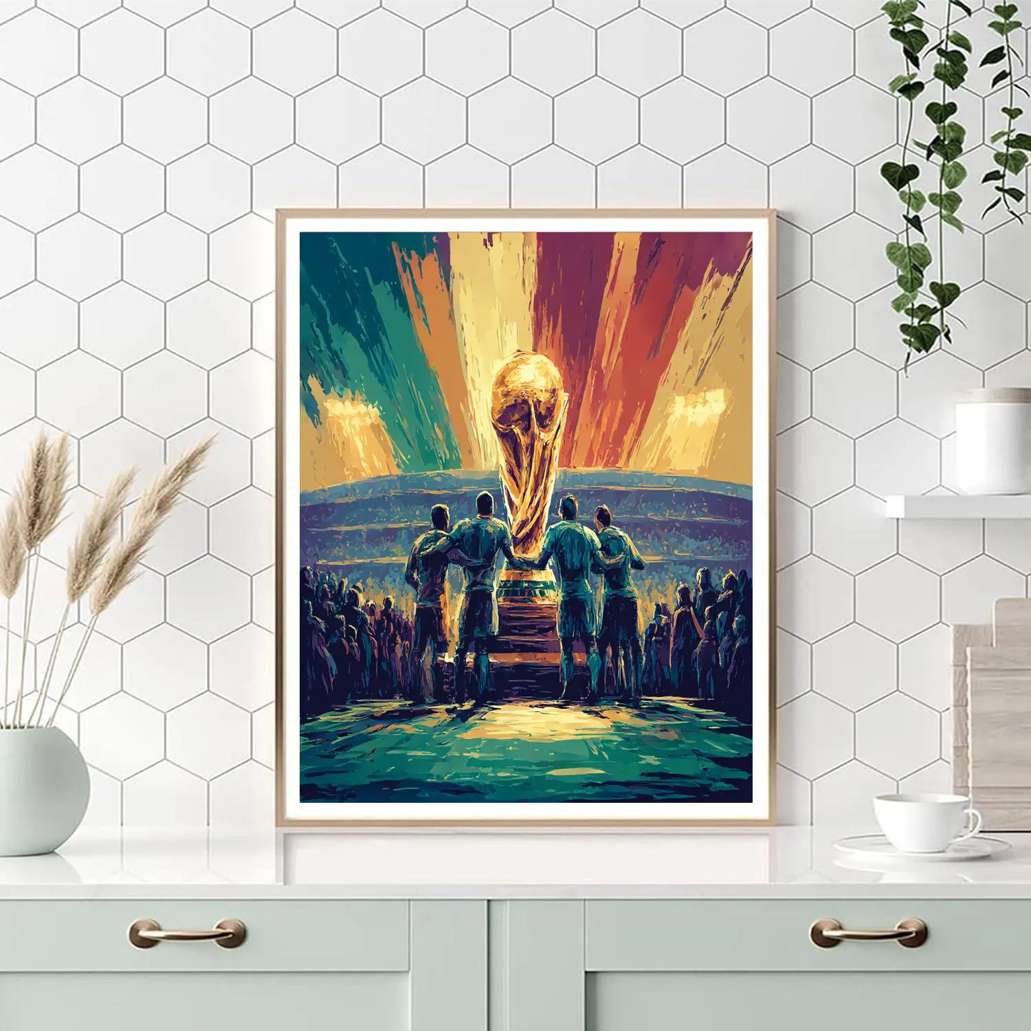 Fifa 2026 Trophy Unity Paint by numbers art