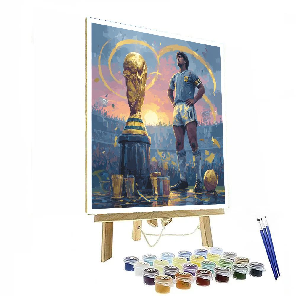Ronaldo Nazário Fifa 2026 Gold Number painting