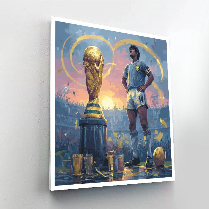 Ronaldo Nazário Fifa 2026 Gold Number painting