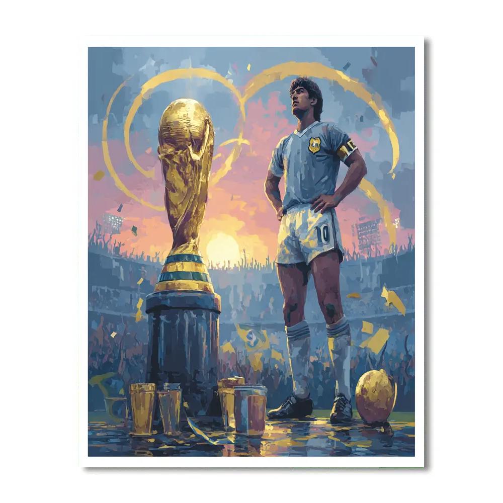 Ronaldo Nazário Fifa 2026 Gold Number painting