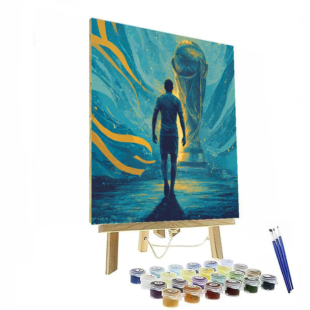 Curaçao Fifa 2026 Blue Numbered painting kits
