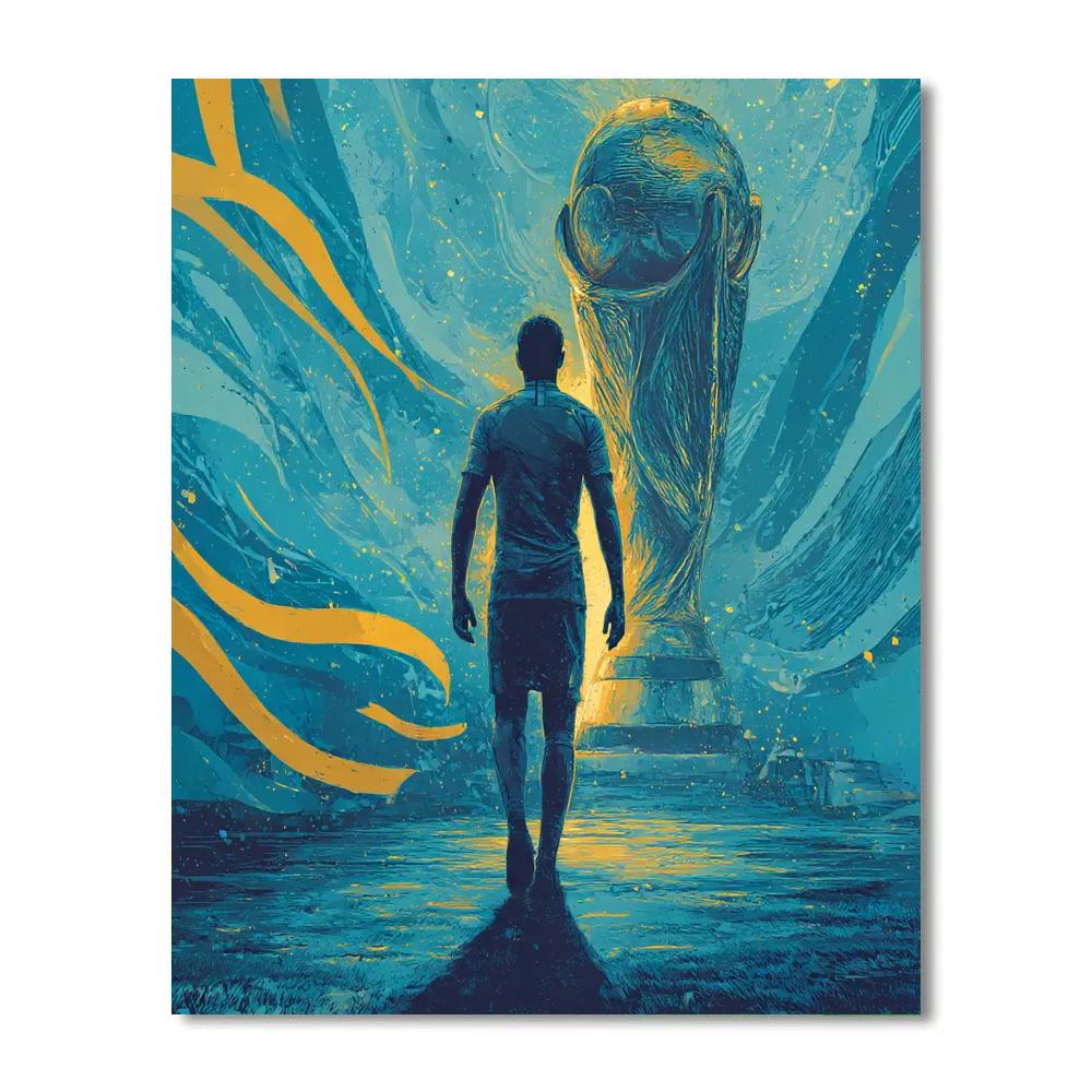 Curaçao Fifa 2026 Blue Numbered painting kits
