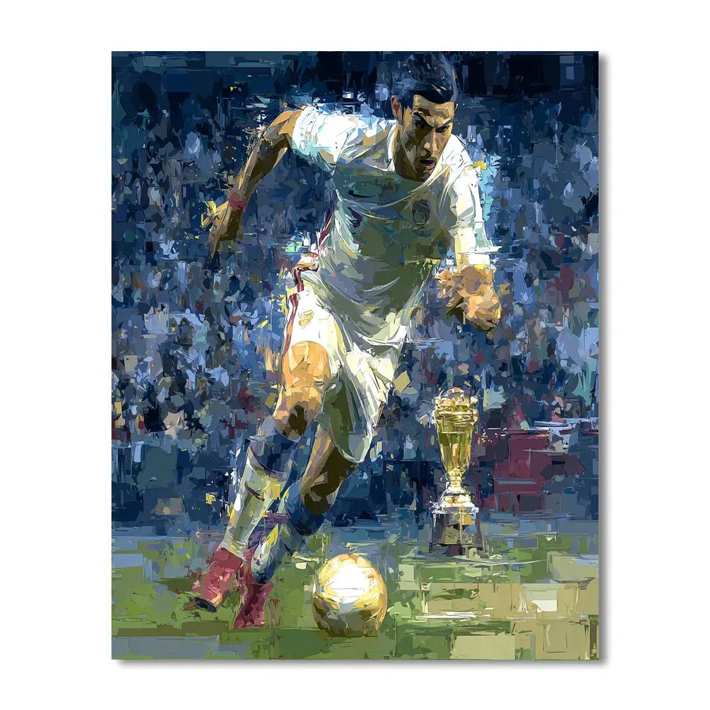 Mitoma Fifa 2026 Blue DIY paint by numbers
