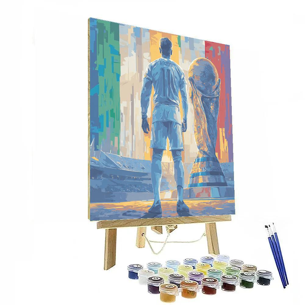 Uzbekistan Fifa 2026 Dawn painting number kit