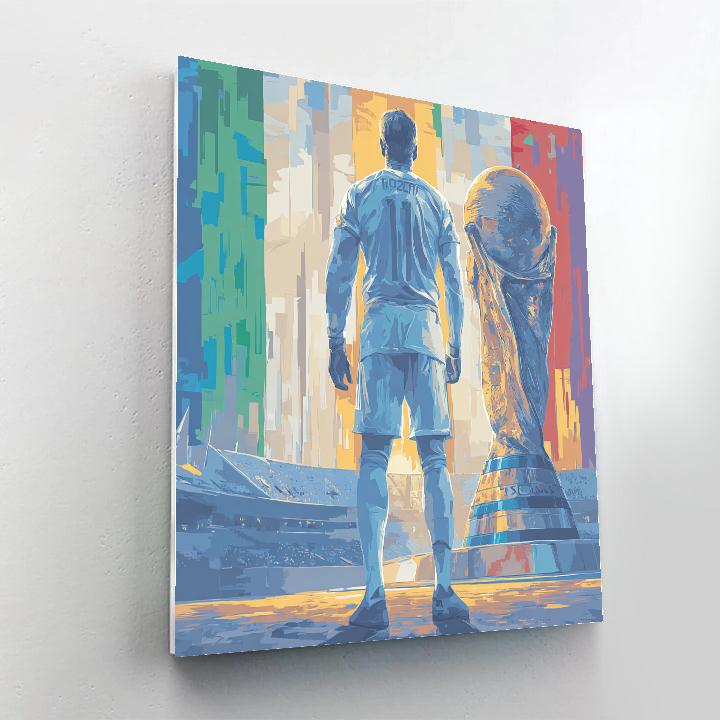 Uzbekistan Fifa 2026 Dawn painting number kit