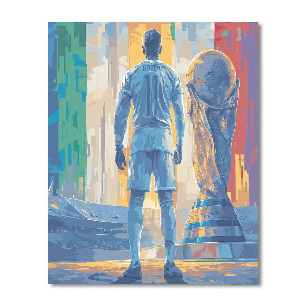 Uzbekistan Fifa 2026 Dawn painting number kit