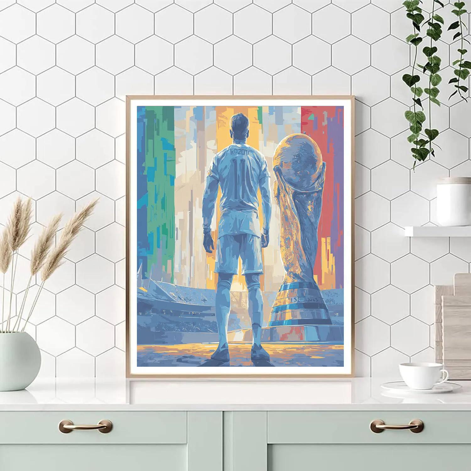 Uzbekistan Fifa 2026 Dawn painting number kit