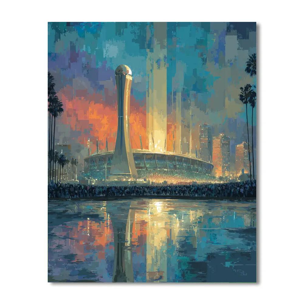 Miami Fifa 2026 Reflection DIY paint by numbers