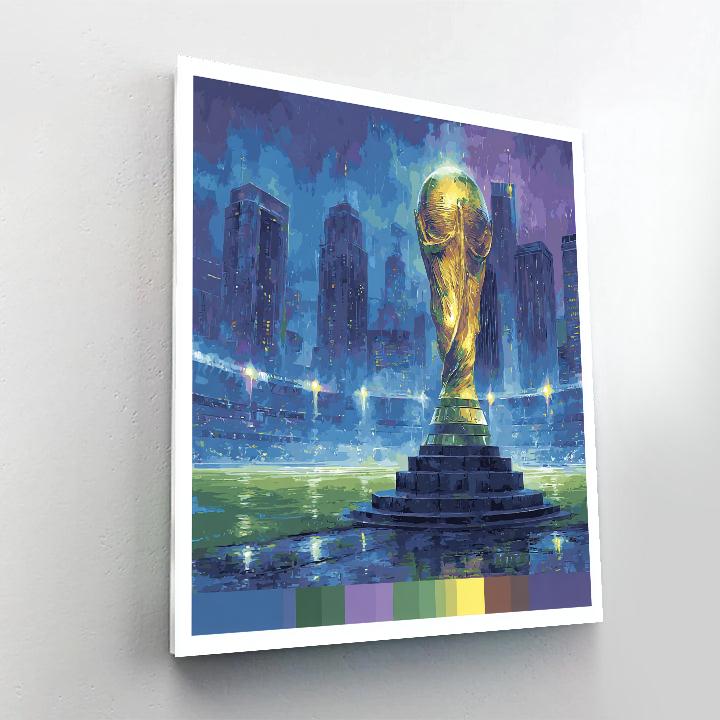 Seattle Fifa 2026 Rainlight Paint by numbers art