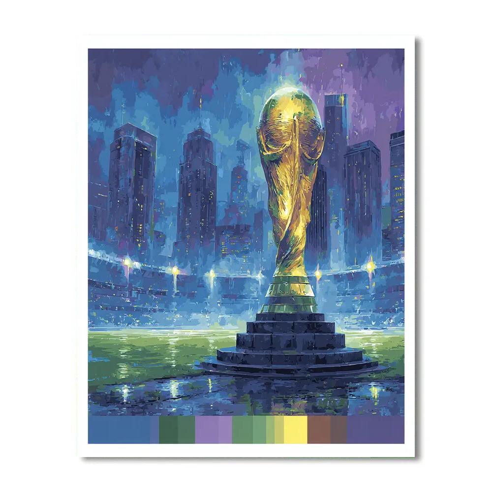 Seattle Fifa 2026 Rainlight Paint by numbers art