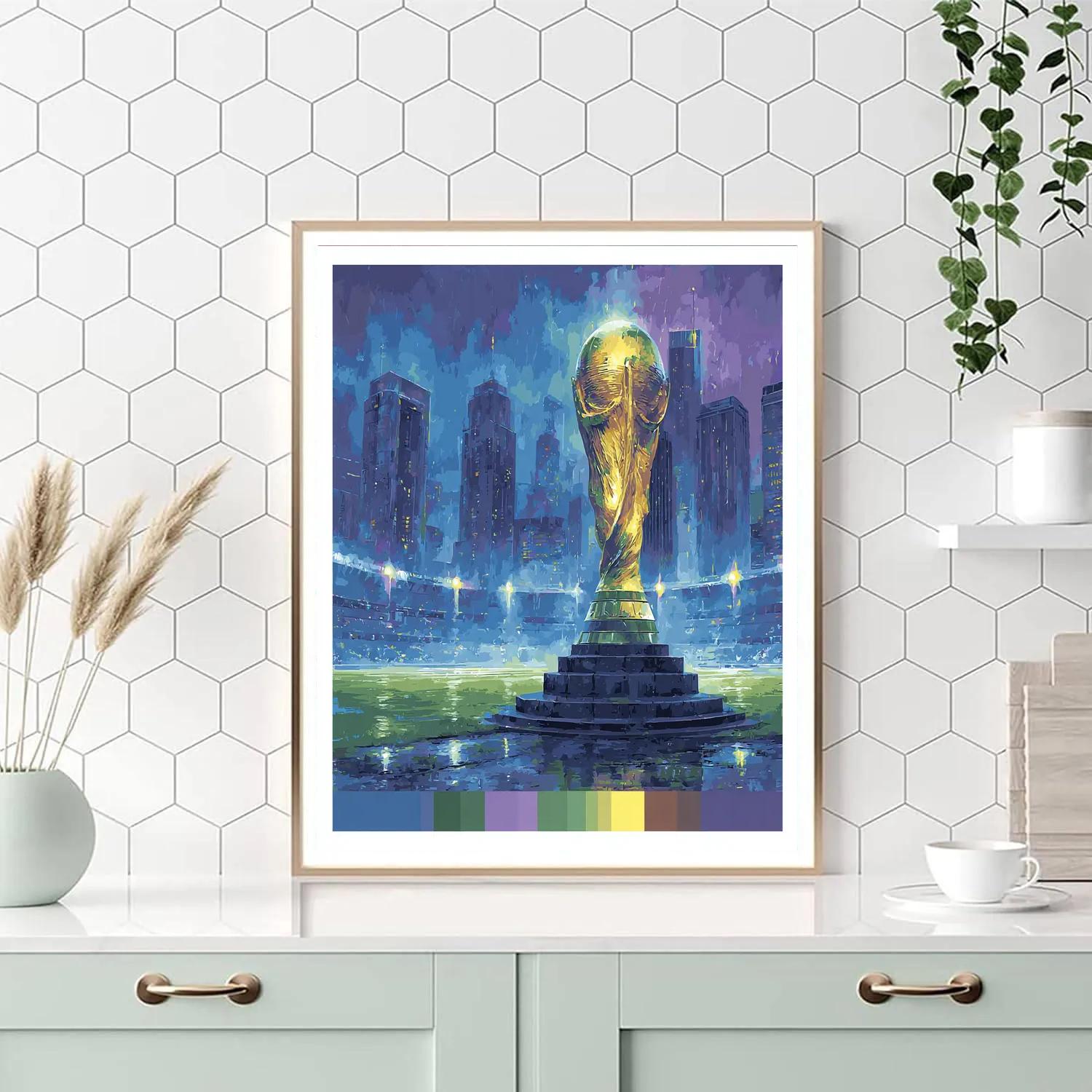 Seattle Fifa 2026 Rainlight Paint by numbers art
