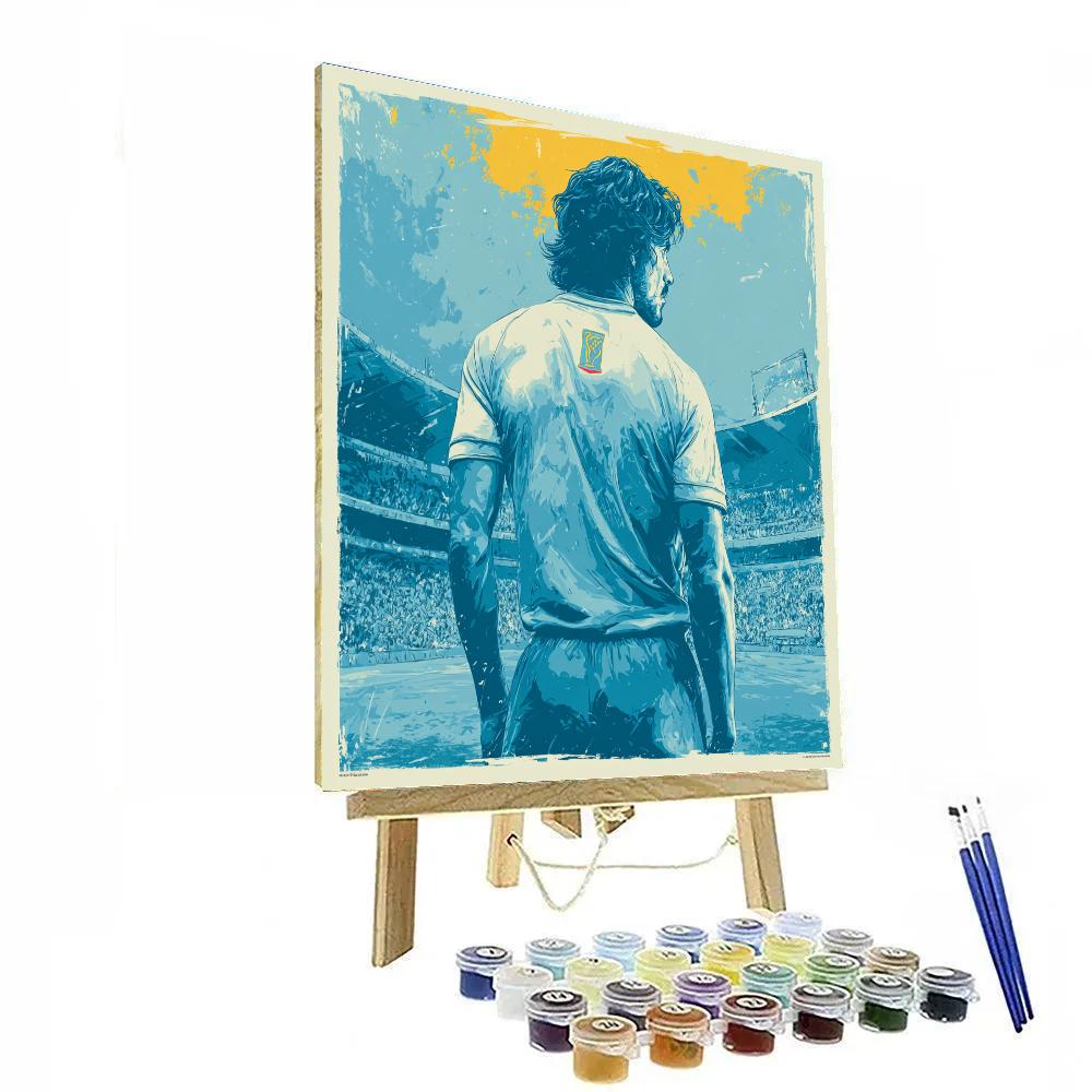 Curaçao Fifa 2026 Blue Painting by numbers kit
